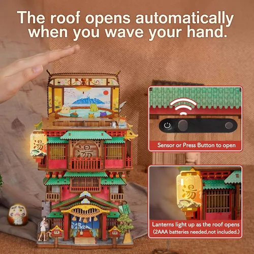 Vista 11 de Tonecheer Kit de rompecabezas 3D para adultos, juego de construcción de modelo de madera para bricolaje, kit de almacenamiento de escritorio, caja