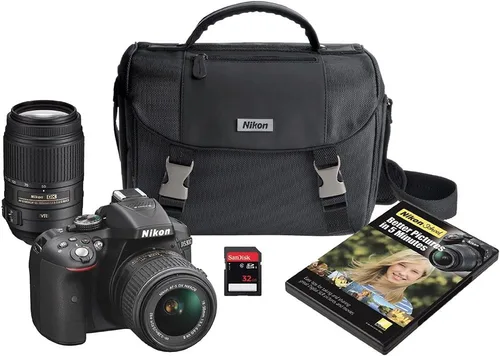 Vista 4 de Nikon D5300 24.2 MP CMOS Cámara Digital SLR con Wi-Fi Integrado y GPS Solo Cuerpo (Roja)