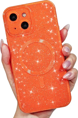 Vista 50 de LoeoeL Funda para iPhone 12 con Purpurina Compatible con Magsafe, Femenina Linda Brillante Magnética Mag Safe Bonita Funda para Teléfono