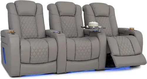 Vista 52 de Seatcraft Virtuoso 365 - Asiento de cine en casa (3 unidades), color ébano