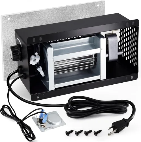 Vista 12 de Hiorucet Kit de ventilador de chimenea PBAR-2427 variable de velocidad para estufa sin ventilación de hogar agradable o estufas de leña, GHP Group
