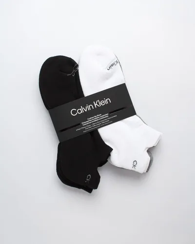 Vista 123 de Calvin Klein Calcetines para hombre, mezcla de algodón, acolchados, sin talla, forro de calcetines atléticos (6 unidades)