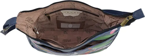 Vista 4 de Anna by Anuschka Womens Original Hand-Painted Genuine Leather Medium Shopper Hobo