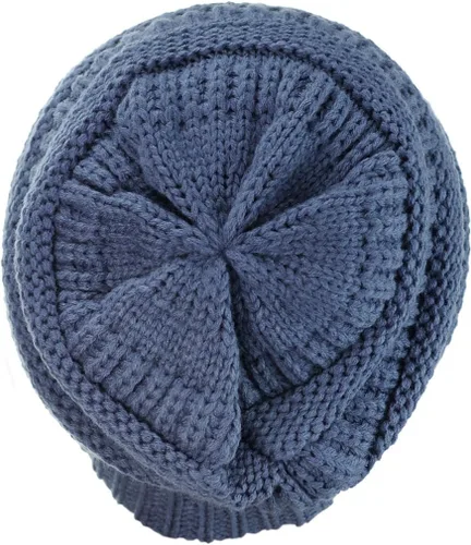 Vista 217 de C.C Trendy Warm Chunky Soft Stretch Cable Knit Beanie