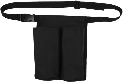 Vista 5 de Soporte de loción de aceite de masaje, bolsa de cinturón ajustable con dos bolsillos para botellas de aceite esencial, kit de suministros de masaje