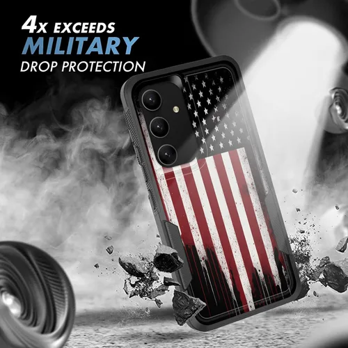 Vista 258 de Funda para Galaxy A14 5G, resistente de doble capa híbrida de policarbonato duro, goma suave, a prueba de golpes, funda protectora resistente