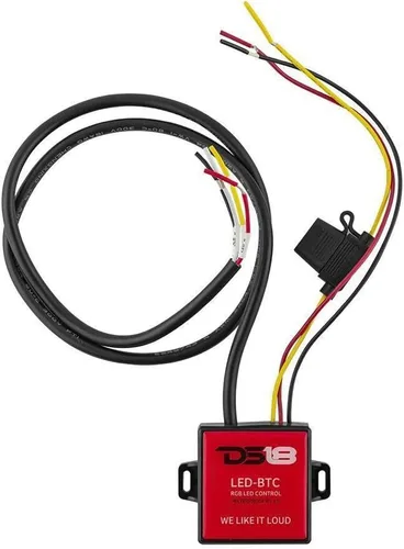 Vista 4 de DS18 AUDIO LED-BTC LED Bluetooth Control – BT 4.0 más rápido y más largo, funciona con Apple y Andriod, resistente al agua IP65, aplicaciones de 12