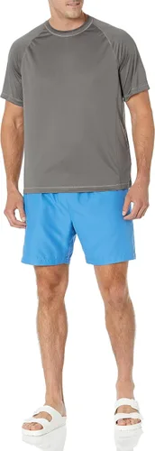 Vista 6 de Tienda Essentials Camiseta de natación de manga corta y secado rápido UPF 50 para hombre