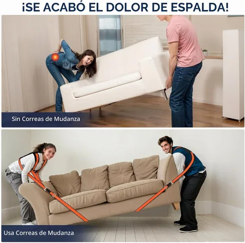 Vista 3 de Ytonet Correas móviles, sistema de elevación y movimiento para 2 personas, soporte de espalda acolchado grueso en correas móviles para dispositivo