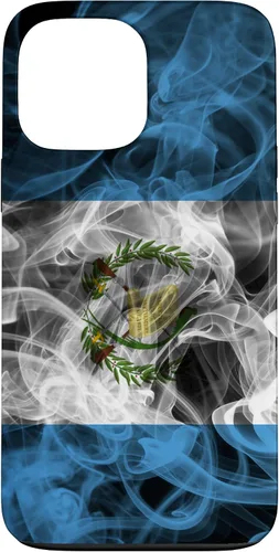 Vista 24 de Smoke Guatemala Flag - Funda para iPhone 17 con diseño de nube de orgullo ahumado