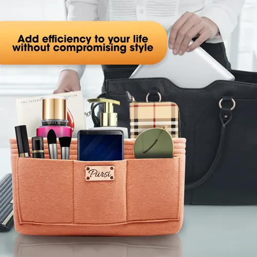 Vista 3 de Organizador para bolso de mano, diseño de múltiples compartimentos