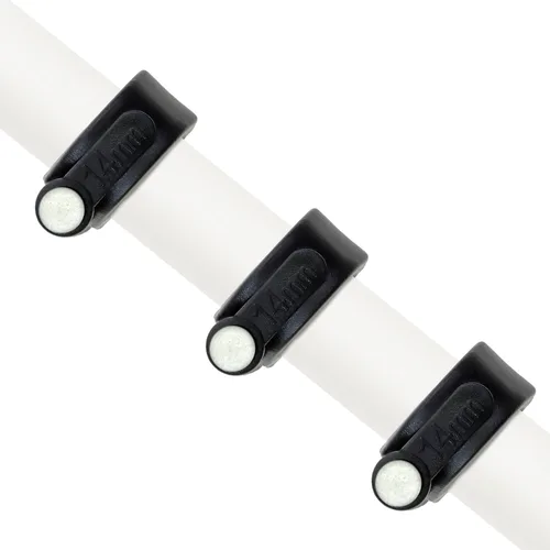 Vista 4 de Mini Skater Paquete de 100 clips de cable Ethernet de 0.551 in con clavo de acero, clip de alambre de 1/2 pulgada para cables de extensión