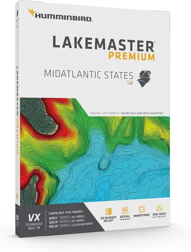 Vista 2 de Humminbird LakeMaster Premium Map SD Card for Fish Finders