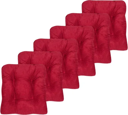Vista 7 de Sweet Home Collection - Cojín de espuma de memoria triturada para silla premium, con capitoné, parte trasera de goma antideslizante con micropuntos