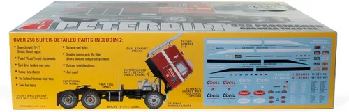Vista 3 de AMT Peterbilt 352 Pacemaker COE 1:25 Kit de modelo a escala