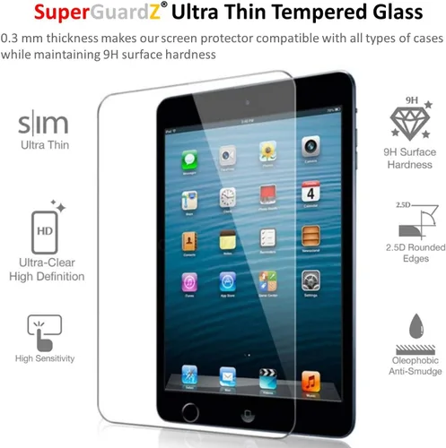 Vista 3 de Protector de pantalla anti luz azul para iPad 10.2 [2020/2019] vidrio templado, antiarañazos, transparente HD