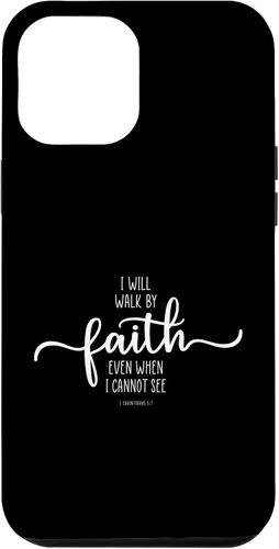 Vista 25 de iPhone 16 I Will Walk By Faith, God Jesus Christian Bible Inspiration Case