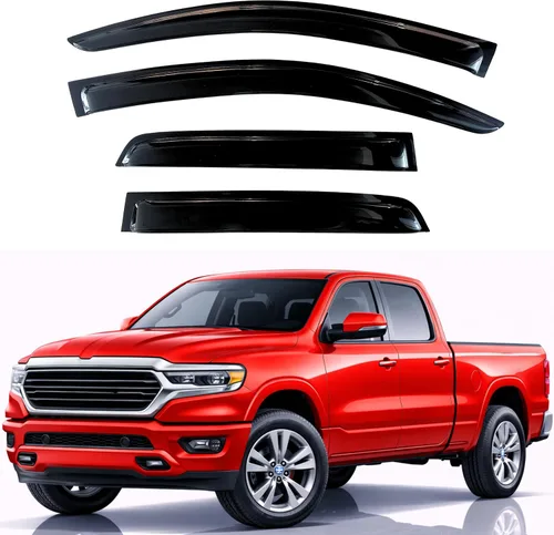 Vista 15 de KPY Protector de lluvia compatible con Toyota RAV4 1996-2000 (4 puertas), 4PC Visera de ventana Deflectores de ventilación de ventana lateral