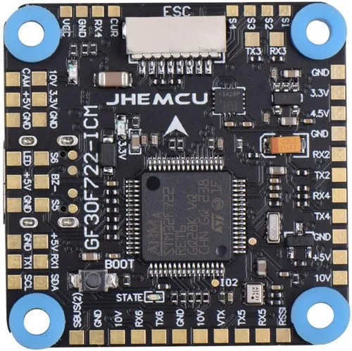 Vista 3 de Control de vuelo Dual BEC 5V 10V Soporte OSD Baro Blackbox 16MB 3-8S Entrada para RC FPV Drone Quadcopter DIY Piezas