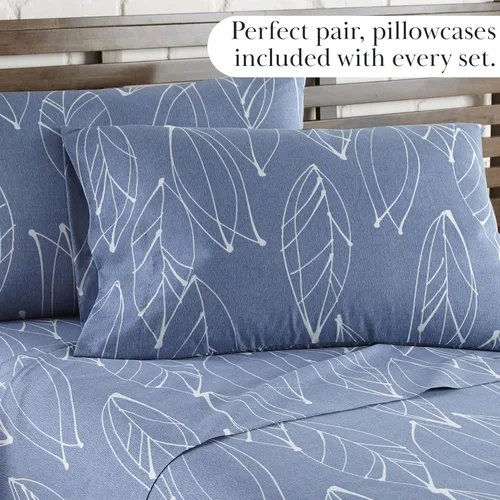 Vista 24 de Southshore Fine Living, Inc. Colección Winter Brush, juego de sábanas de 3 piezas para cama individual, sábana bajera con bolsillo profundo de 14