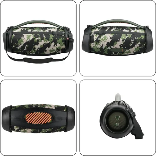 Vista 8 de Estuche de transporte de viaje para JBL Boombox 3, funda impermeable para altavoz portátil con correa para el hombro
