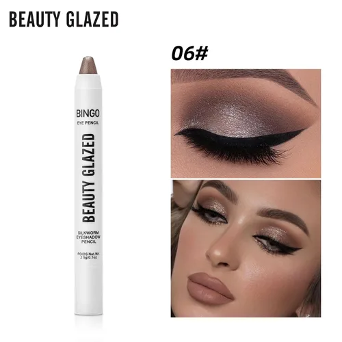 Vista 9 de Beauty Glazed Eye Penci Set - Sombra de ojos en crema mezclable para uso múltiple como delineador de ojos, iluminador