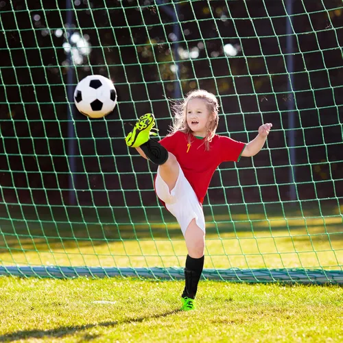 Vista 4 de 2 pares de espinilleras de fútbol para niños, calcetines protectores de tobillo de fútbol juvenil, accesorios de fútbol con almohadilla protectora
