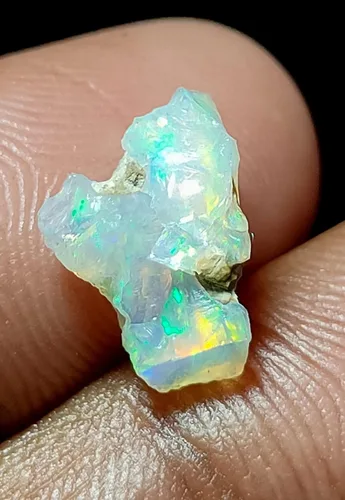 Vista 3 de Raw Opal Stone Ethiopian Natural Fire Opal Rough Crystals Lot Opal Stone for Jewelry Making Raw Opals Stones Bulk for Tumbling