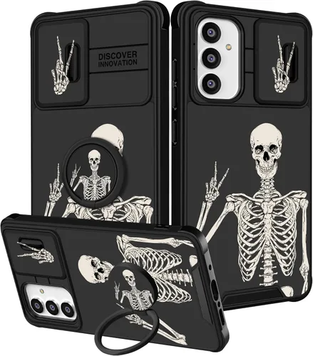 Vista 65 de Funda 2 en 1 para Samsung Galaxy S23 Ultra Flamingo para mujeres y niñas, diseño femenino de flamencos con cubierta deslizante para cámara y soporte
