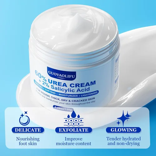 Vista 3 de Hydrating Urea Cream for Feet,60% Urea 2% Salicylic Acid Feet Cream 5.29oz