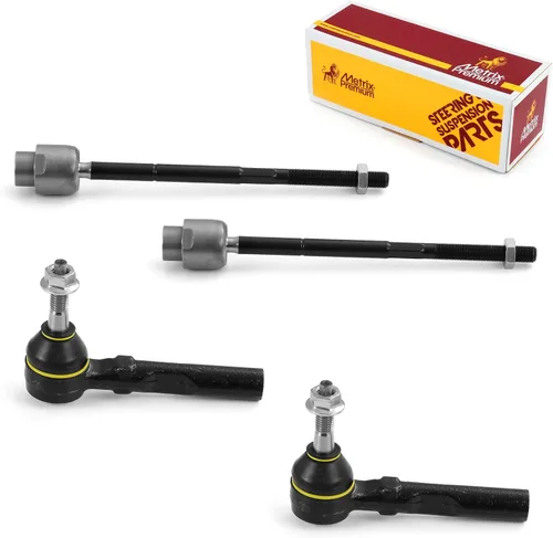 Vista 152 de Metrix Premium Chassis Parts - Kit de 4 piezas de extremos de barra de acoplamiento frontal exterior e interior compatible con Nissan Pathfinder