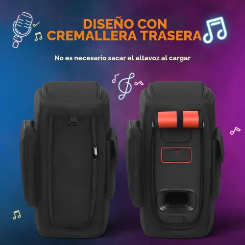 Vista 7 de Funda para altavoz compatible con JBL PartyBox 120/PartyBox 110