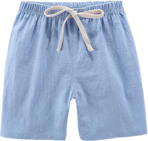 Vista 4 de AMEBELLE Paquete de 3 bermudas ligeras de lino y algodón para bebés y niños pequeños