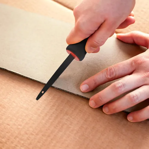 Vista 3 de Booche Cortador portátil de cartón, caja y raspado, apto para la familia, corte rápido, agarre de mango suave, cortador de cartón de diseño único