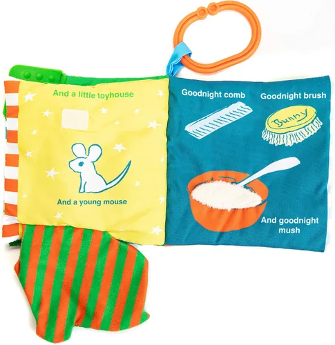 Vista 3 de Kids Preferred Goodnight Moon Libro Suave con Clip Para Llevar, 5 Pulgadas