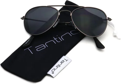 Vista 3 de Gafas de sol de metal retro estilo aviador para bebé niño y niña