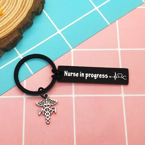 Vista 5 de Regalo para enfermera, llavero para enfermera, joyería de enfermería, regalo de estudiante de medicina, regalo inspirador para enfermeras, regalo
