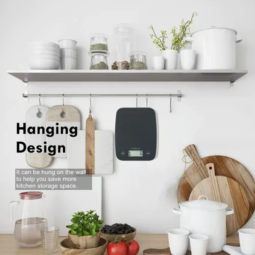 Vista 7 de NUTRI FIT Báscula digital de alimentos, báscula de cocina de 11 libras de peso digital, báscula de cocina para alimentos y gramos, 4