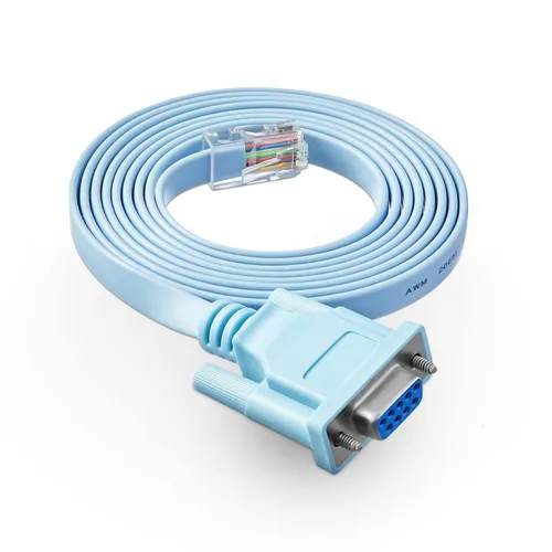 Vista 8 de Cable serial recto DB9 RS232, macho de 6 pies a hembra 9 pines recto a través del cable de extensión