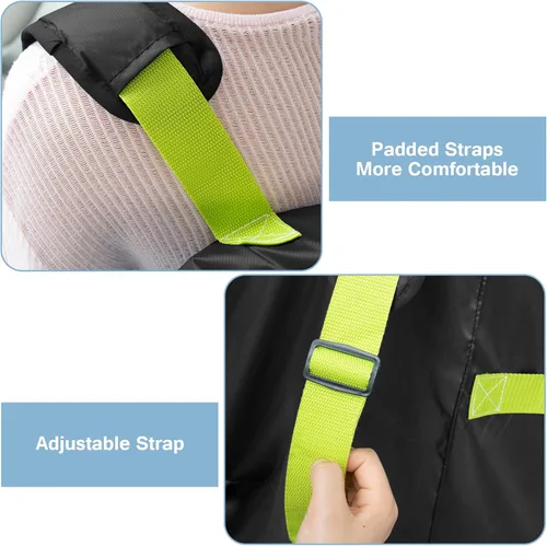 Vista 2 de Bolsa de cochecito de paraguas para avión, bolsa de control de puerta para cochecitos de paraguas individuales con correas de transporte ajustables