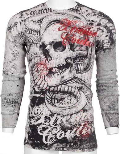 Vista 5 de Xtreme Couture by Affliction - Camisa térmica de manga larga para hombre, Negro