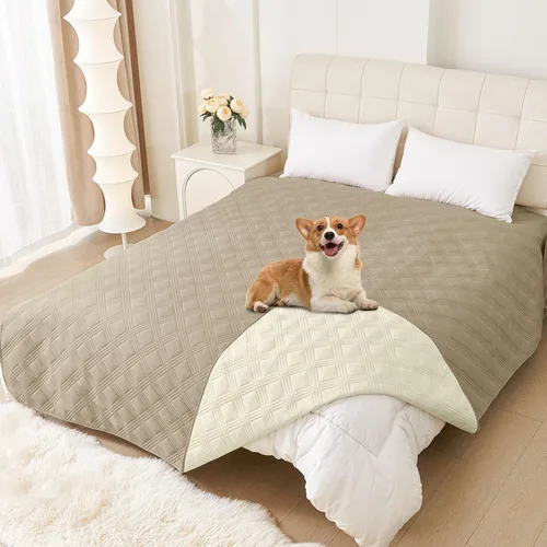 Vista 34 de Manta impermeable para cama de perro, mantas suaves para mascotas, funda impermeable para sofá para perros, fundas reversibles lavables para muebles