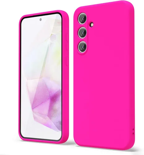 Vista 217 de oakxco Funda para teléfono Samsung Galaxy A12 con agarre de silicona líquida, linda delgada fina suave cubierta de gel de goma TPU lisa para mujeres