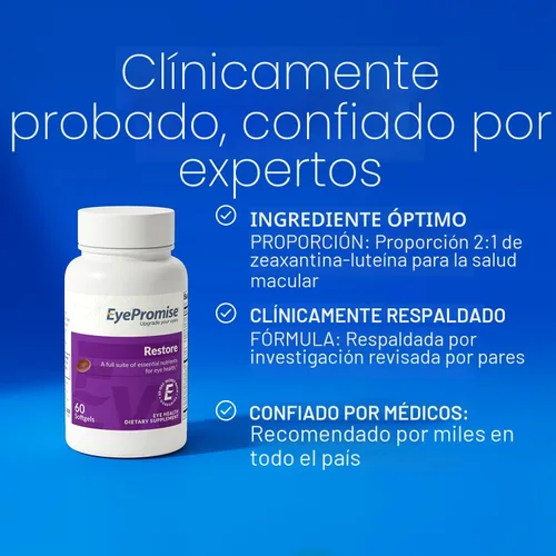 Vista 5 de eyepromise restaurar Suplemento – Complete macular Salud Fórmula con Zeaxanthin & Lutein para ocular Nutrición