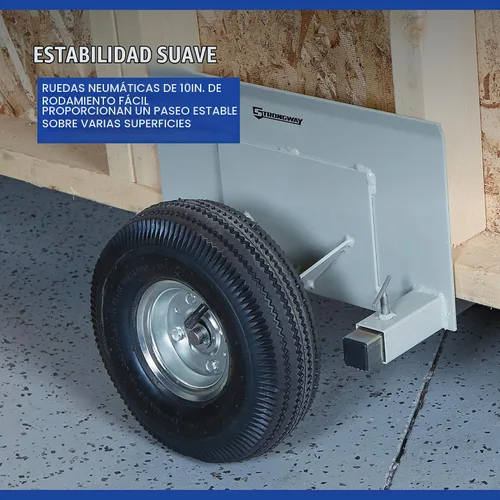 Vista 3 de Strongway Plataforma de panel, capacidad de 600 libras, ruedas neumáticas