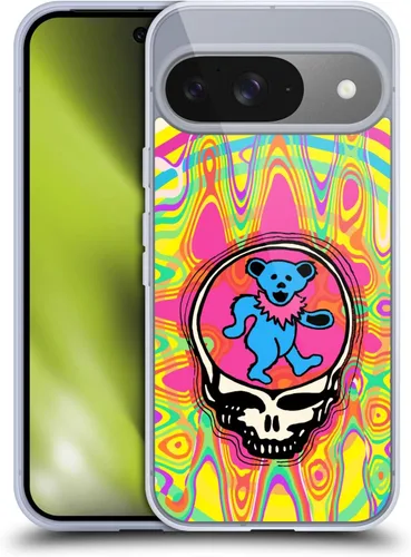 Vista 181 de Head Case Designs Funda de gel con licencia oficial de Grateful Dead Bear Trends [protección de grado militar] compatible con Google Pixel 3
