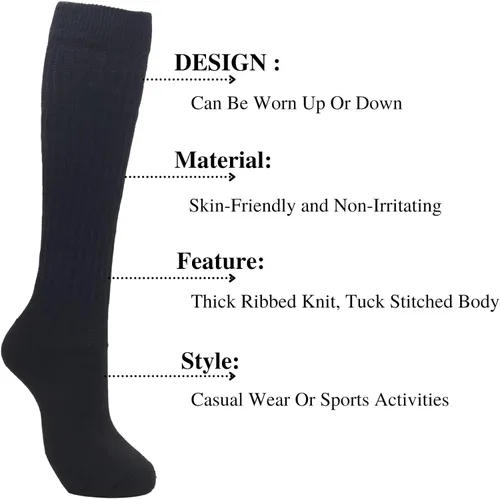 Vista 4 de Intgoodluckycc Calcetines holgados para mujer, calcetines gruesos apilados