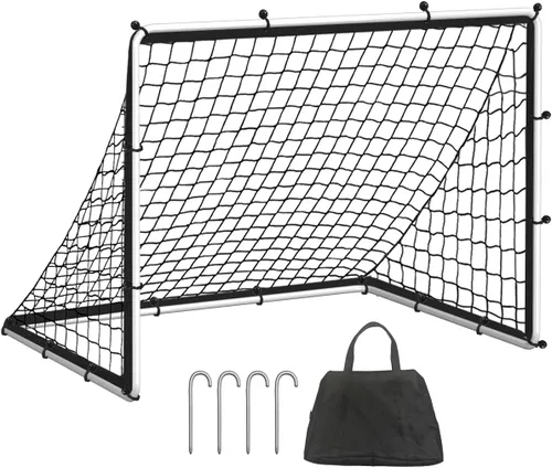 Vista 8 de Queension Porterías de fútbol para niños para el patio trasero, portería emergente de fútbol de 3.5x3 pies para niños de 3-5 años, 8-12