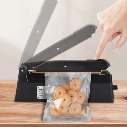Vista 5 de Sellador térmico por impulso de 8 pulgadas, máquina de sellado térmico manual de bolsas de polietileno, selladora térmica para bolsas de plástico