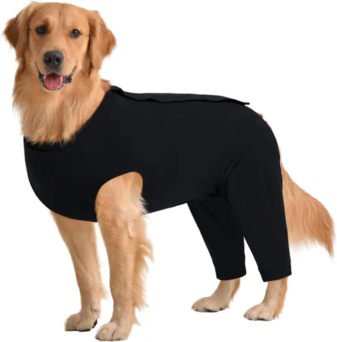 Vista 23 de Kuoser Traje de Cirugía para Perro Hembra Esterilización Macho Castración, Manga de Pierna de Perro para Dejar de Lamer Enterizo Suave para Perro
